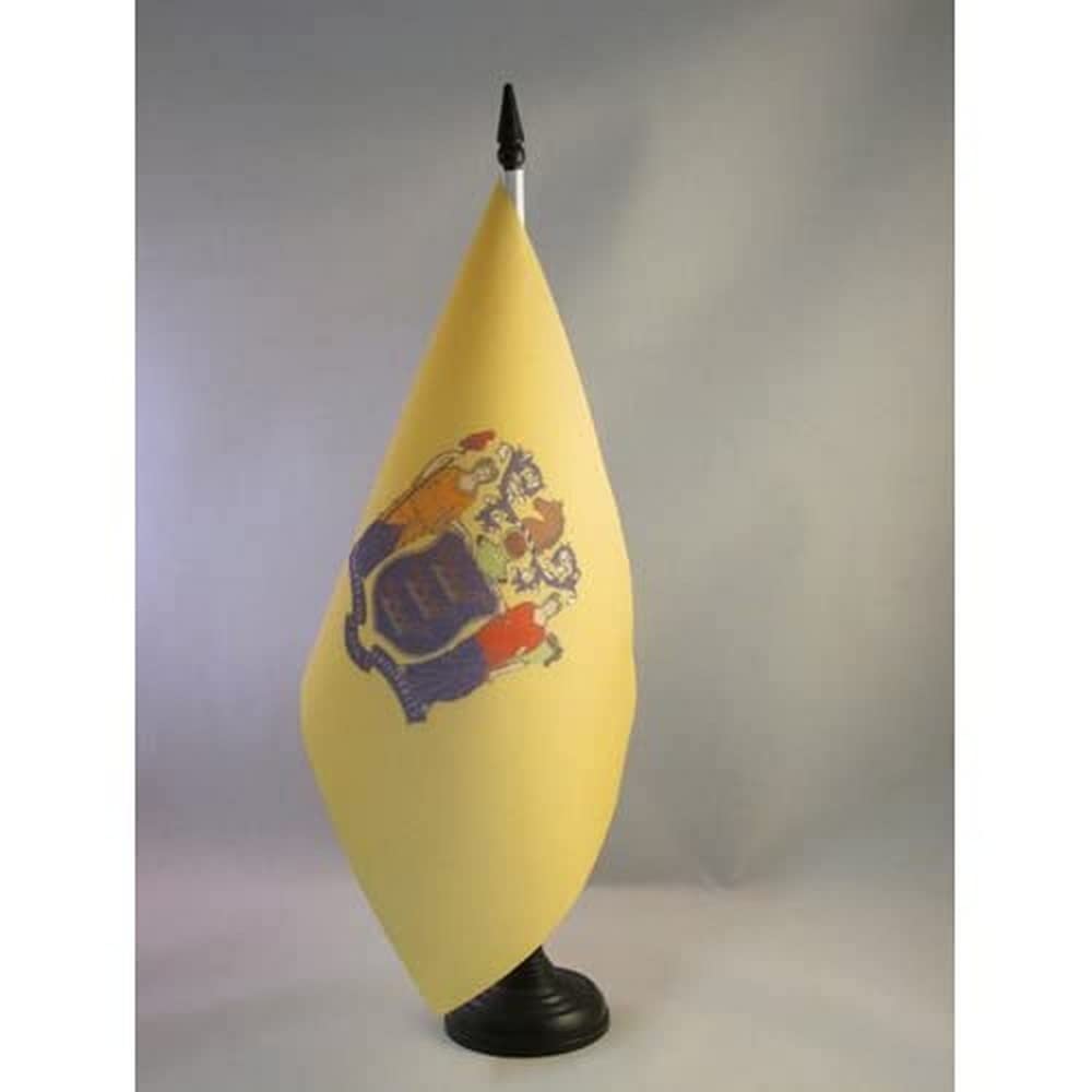AZ FLAG - Flaga stołowa New Jersey - 21 x 14 cm - Stan New Jersey flaga stołowa 14 x 21 cm - flagi