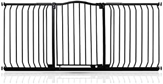Bettacare Matt Finish Curved Top Dog Gate (171cm - 180cm, Black)