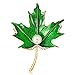 Produktbild NA Ahornblatt Brosche Pins Revers Schal Kleidung Corsage Frauen Damen Geburtstag Hochzeit Prom Green Accessoire Schmuck Valentines Geschenk