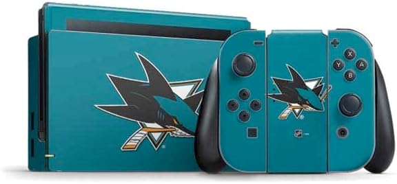 Skinit Decal Gaming Skin Compatible with Nintendo Switch Bundle - Officially Licensed NHL San Jose Sharks Camo Design
