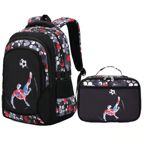 Image of Ladyzone Camo School Backpack Lunch Box Set Lightweight Schoolbag Travel Camp Outdoor Daypack