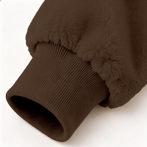 CHENXDZHAO Pet Pouch Hoodie,Pet Pouch Hoodie Womens Mens Oversized Long Sleeve Puppy Carrier Hooded Sweatshirt Soft Warm Pullover Tops With Large Pocket,Coffee,L - image 7