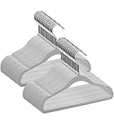 GoodtoU Kids Hangers Velvet 50 Pack Baby Hangers for Closet Non Slip Childrens Infant Hangers Grey