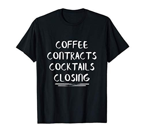 Closing Real Estate Agent Gift Real Estate Broker Gifts Camiseta