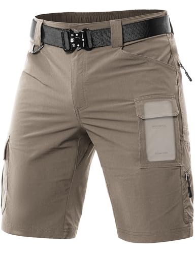 Moosehill Men's Hiking Cargo Shorts Quick Dry Work Shorts for