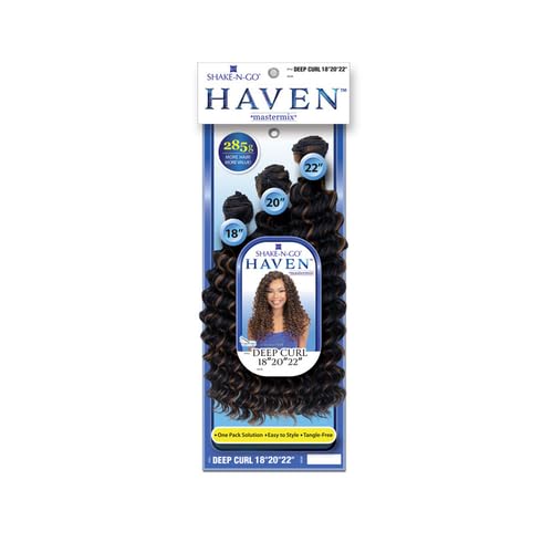 Shake-N-Go Haven Weave hair Deep curl 18"20"22" (4)
