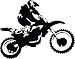 Wall Art Decal Sticker Motocross Dirt Bike for Bedroom