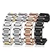 HKTS Stainless Steel Lug End Watchband For Cartier Ballon Bleu Series 20 * 12mm 18 * 11mm 14 * 8mm W6920046 Straps Women Men Bracelet(Silver,20-12mm)