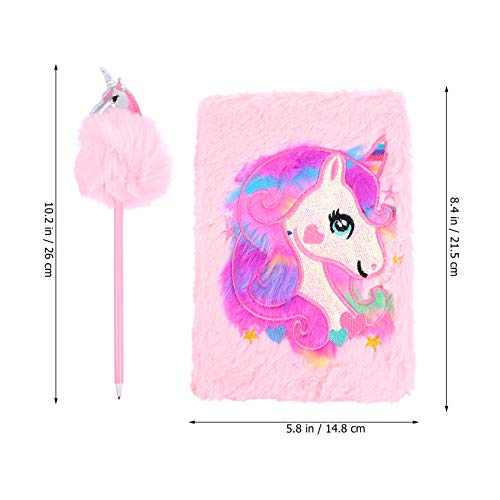 ABOOFAN 2 Pcs Caderno Fofo Unicórnio Adorável Desenho Animado Caderno de Capa Animal Diy Desenho Blo