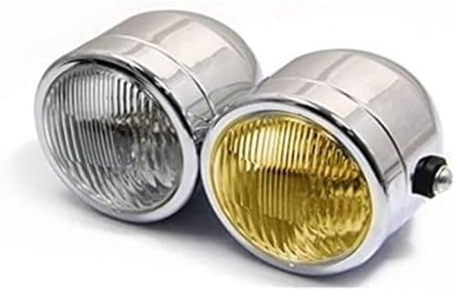 Phare double pour moto rétro Harley et CG125 avec double optique vintage de route