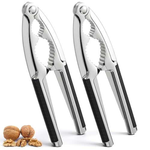 Patelai 2 Pieces Walnut Cracker Tools Walnut Nutcrackers Metal Nut Shell Openers Nut Shell Breakers