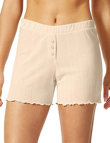 Schiesser Damen Kurze Schlafhose Pyjamaunterteil, Beige, 46