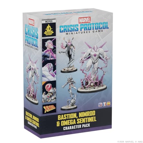 Image of Asmodee | Marvel: Crisis Protocol - Bastion, Nimrod & Omega Sentinel | Miniatures Game | Ages 14+ | 2 Players | 90 Minutes Playing Time