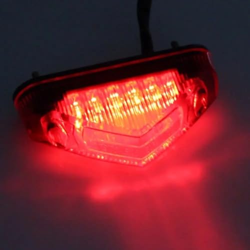 Luz trasera de moto universal 12V con intermitentes integrados 3