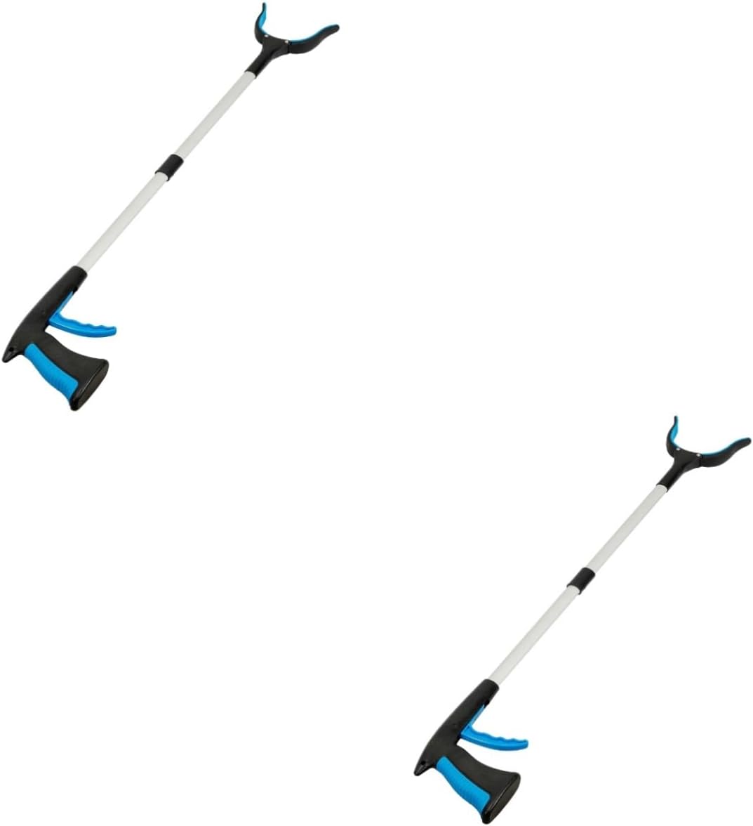 NOLITOY 2pcs Foldable Trash Picker Tool High Strength Elastic Clamp Reaching Assist for Litter Pickup for Outdoor Use Parks Yards and Indoors