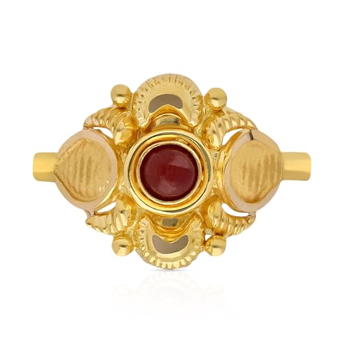 Malabar Gold & Diamonds 22k (916) BIS hallmark Yellow Gold Ring for Women, Cocktail Ring FRNOB17712 - Image 2