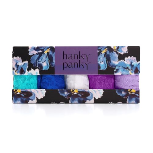 Image of hanky panky Women's 5-pack Signature Lace Original Rise Thong