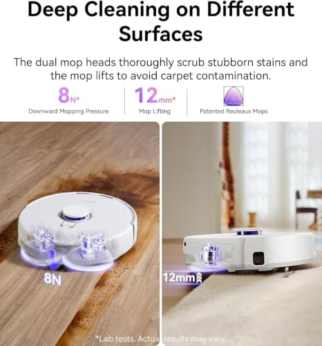 Image of NARWAL Freo Z10 Robot Vacuum & Mop, 120-Day Dust Bin, Tangle-Free Brush, Self-Cleaning, Corner Mop, 15000Pa Suction, Smart Dirt Sensors, Works with Google, Alexa, Siri & App