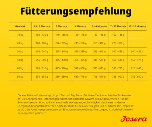 JOSERA Puppy Box Junior Kids Huhn & Reis (6-TLG.) | Premium Trockenfutter | Glutenfreies Willkommenspaket | Für Welpen mittlerer & großer Rassen | Ab der 6. Lebenswoche | 1er Pack