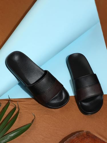 Image of hummel CAMP MEN COLOUR BLOCK SLIDERS Comfortable Cushioned Sole Arch Support Durable Lightweight Flexible Trendy Style Flip flops and Slippers Slides for Men Daily use Chappal