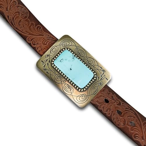 Image of Lucky Brand Women's Western Leather Belt | Classic | Fashion | Vintage | Buffalo Leather | Western-Inspired