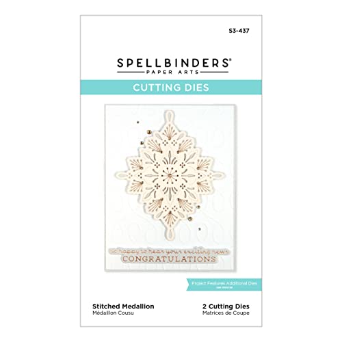 SPELLBINDERS PAPERCRAFTS, INC Medalhão de matrizes gravadas, bronze