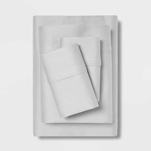 True Luxury - Juego de sábanas tamaño Queen XL de 600 hilos, 100% algodón de fibra larga, bolsillos profundos de 15 pulgadas, súper suaves,