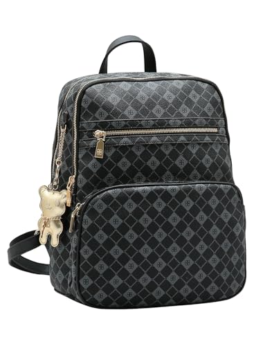 Mochila Chenson Original 8485383 – Feminina – Elemento Gráfico – Executiva – Impermeável – Para Notebook 14” – Preto