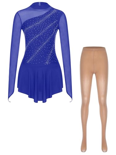Robe patinage artistique femme spectacle costume danse sur glace entrainement