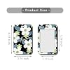 2 Pcs Kpop Photocard Holder Keychain Flower ID Badge Holder With PC Holder Student Bus Card Pendant Badge Reel Stationery for Back to School (Black and Pink)
