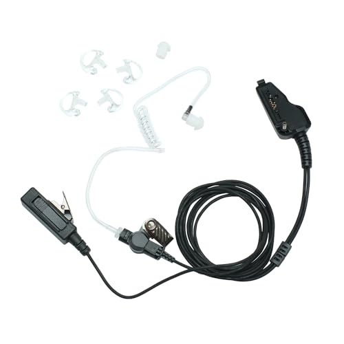 BVMAG マイク付きアコースティックチューブイヤホンヘッドセット PTT ケンウッドラジオ NX-200 NX-210 NX-300 NX-3200 NX-3300 NX-410 NX-411 NX-5200 NX-5300 NX-5400 TK-218