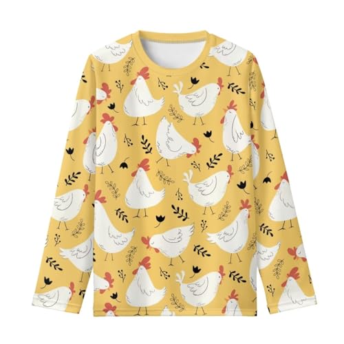 Long Sleeve Tshirts for Girls Boys Thin Fall T Shirts Kids 3-16 Years Novelty 3D Print Pullover Tees