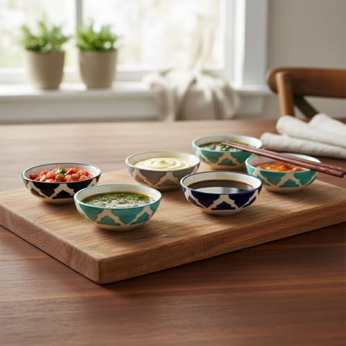 Image of Kitchen Counter Dip Bowls for Entertaining and Parties Easy to Stack, Serve, and Wash - Suitable for Daily Use and Quick Meals Lightweight - Housewarming Dishwasher Safe (Random, Set of 4)