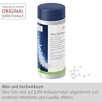 JURA original - Mini-Tabs zur Milchsystem-Reinigung für 60 Reinigungen - TÜV-zertifizierte Hygiene - 180 g Nachfüllflasche - 24212 – Ansicht 2