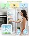 Bomivoi Wireless Fridge and Freezer Thermometer with Alarm, Max/Min Temperature Records Digital Refrigerator Thermometer, 328FT Remote Range, Magnetic & Stand Options for Kitchen Home Restaurant