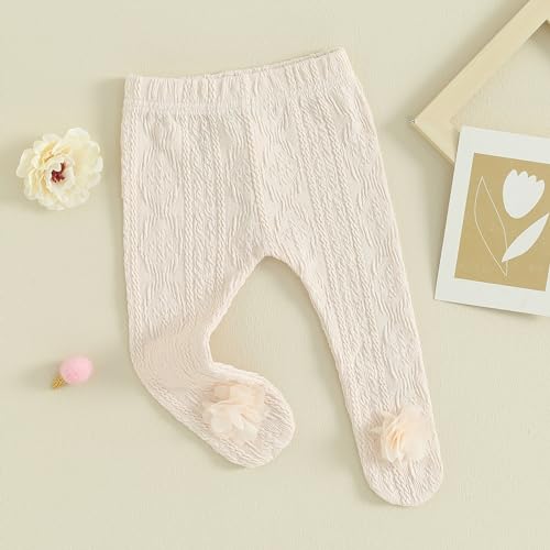 Baby Footed Pants Cute Flower Princess Baby Tights Stockings Leggings Newborn Baby Girl Clothes 3 6 9 12 18 24M3
