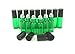 SUNREEK 5ml Glass Refillable Bottles with Stainless Steel Roller Balls, Set of 15 for Aromatherapy, Essential Oils, Perfumes, Lip Balms (5Pcs Green, 5Pcs Purple, 5Pcs Violet Colored)