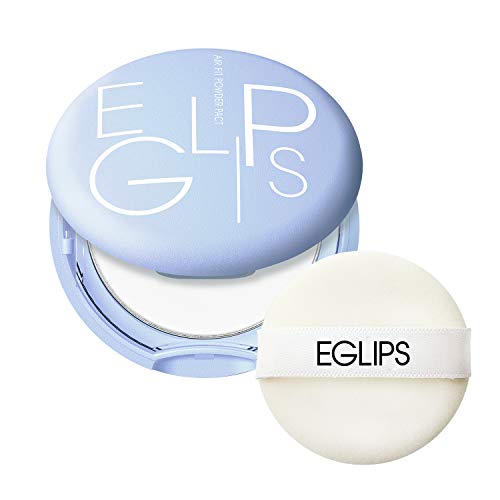 EGLIPS Air Fit Powder Pact 8g/0.28oz - Pressed Powder Pact with Mirror and Powder Puff | Setting Powder | Face Powder | Makeup Powder | Finishing Powder | Compact Powder | Sebum ControlPowder | Compact Powder | Sebum Control