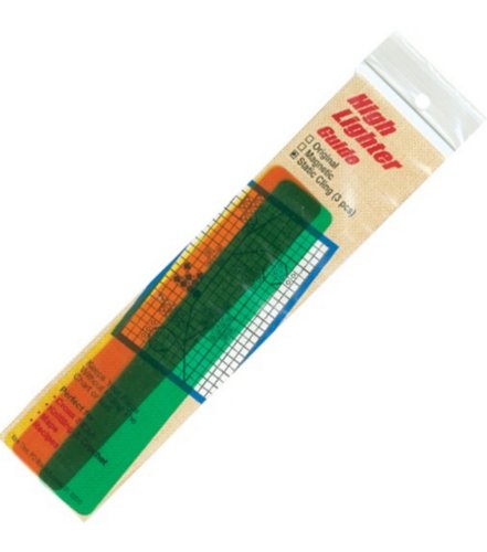 Assorted Colors Static Cling High Lighter Guide 6"X1" 3/Pkg 2740 Cover