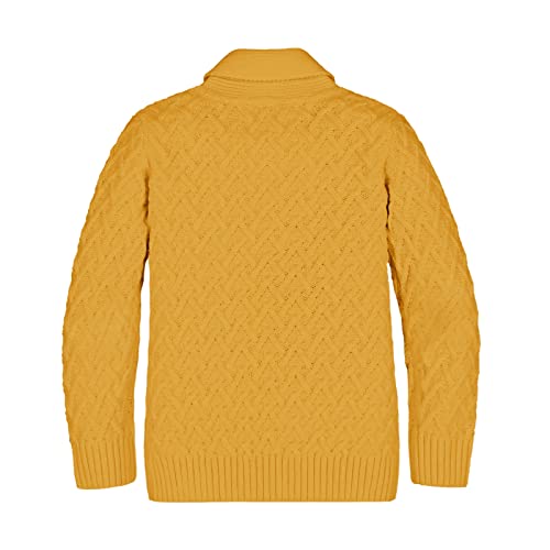 Teurkia Boys' Casual Knit Cable Turtleneck Sweater Rib Cuff Pullover for Kids2