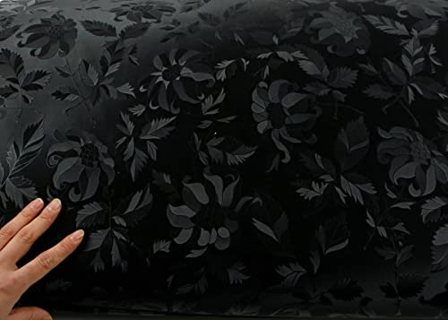 Roserosa Peel And Stick Pvc Instant Floral Decorative Self-Adhesive Film Countertop Backsplash Olivia Black Pearl (Mg5200-8 : 1.96 Feet X 8.20 Feet) #TOP3