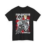 Final Anime Fantasy T-Shirt Heroic Warrior Cloud Aesthetic Iconic Sword Strife Unisex Videogame FFVII Gaming Fantasy T-Shirt