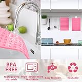 FIHODONE 2 Stück Backmatte Hundekekse mit 1 Teigschaber,Silikon Backmatte Hundekekse Backform,Backmatten für Hundeleckerlies Silikonbackmatte Katze Kralle und Knochen Form