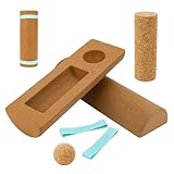 Cork Balance Board Foot Strengthener, Natural Cork Balance Board Ankle Stability Trainer for Foot Function Training Enhance Joint Stability Improve Body Posture