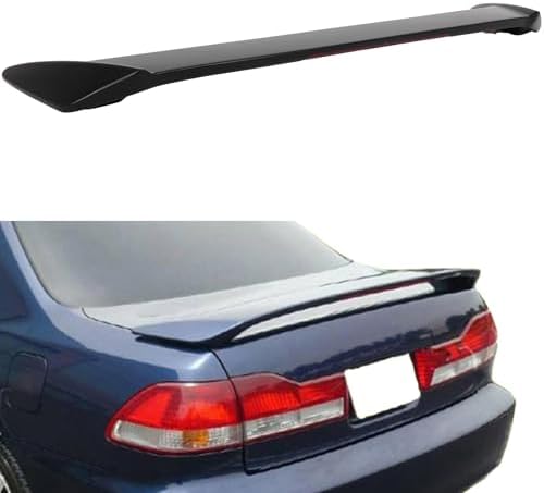 For 1996-2000 Honda Civic Coupe Painted Black Rear Trunk Spoiler Wing
