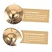 BESTonZON 1set Handmade Copper Cymbals for Meditation and Yoga Lightweight Finger Cymbals Traditional Design for Mindfulness and Sound Therapy Sessions