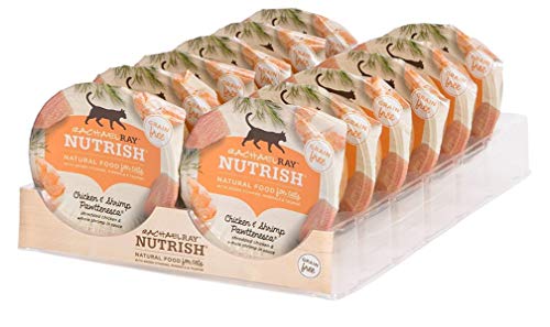 Rachael Ray Nutrish Natural Wet Cat Food, Chicken & Shrimp Pawttenesca Recipe, 2.8 Ounce Cup (Pack Of 12), Grain Free #TOP1