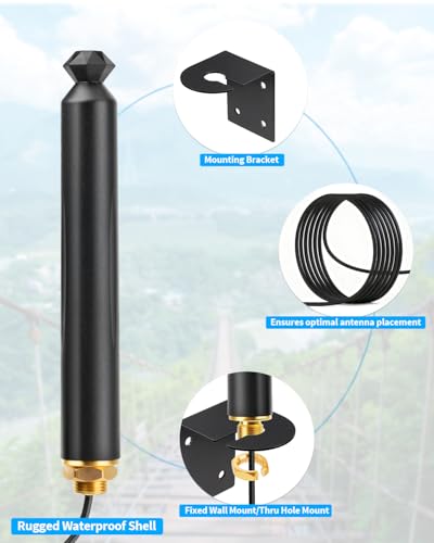 Antena 4G LTE para exterior Superbat de 10 dBi con conector SMA macho 3