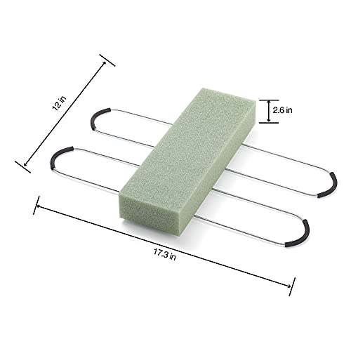 Floracraft Floral Tombstone Hugger With Florafōm 2.6 Inch X 12 Inch X 17.3 Inch Green #TOP2