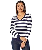 us polo assn tasche  U.S. Polo Assn. V-Neck Striped Cable Sweater Marshmallow MD